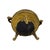 Bronze Mid-Century Japanese Champlevé Enamel Tripod Censer With Guardian Lion Finial For Sale - Image 8 of 12