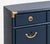 1970s Professionally Refinished 1970s Drexel Accolade Campaign Buffet / Sideboard — Custom Navy Blue For Sale - Image 5 of 11