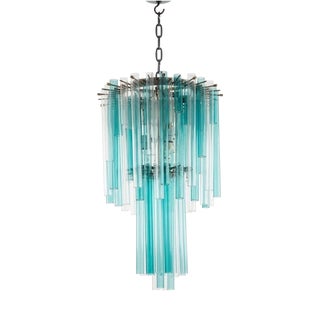 Mid-Century Modern Murano Glass Cascade Chandelier from Venini, Italy, 1960s For Sale