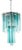 Mid-Century Modern Murano Glass Cascade Chandelier from Venini, Italy, 1960s For Sale