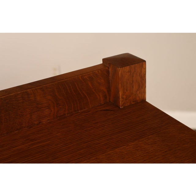 Brown Stickley Mission Collection Oak High Chest Of Drawers For Sale - Image 8 of 18