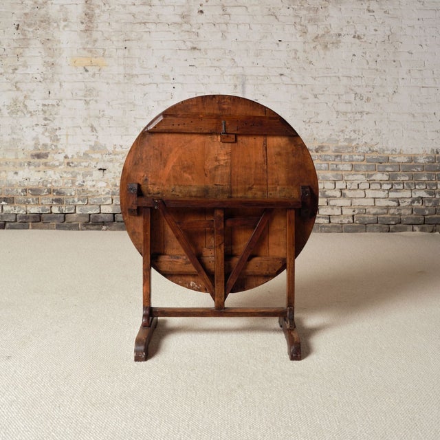 French 19th Century French Vigneron Oak Wine Table For Sale - Image 3 of 8