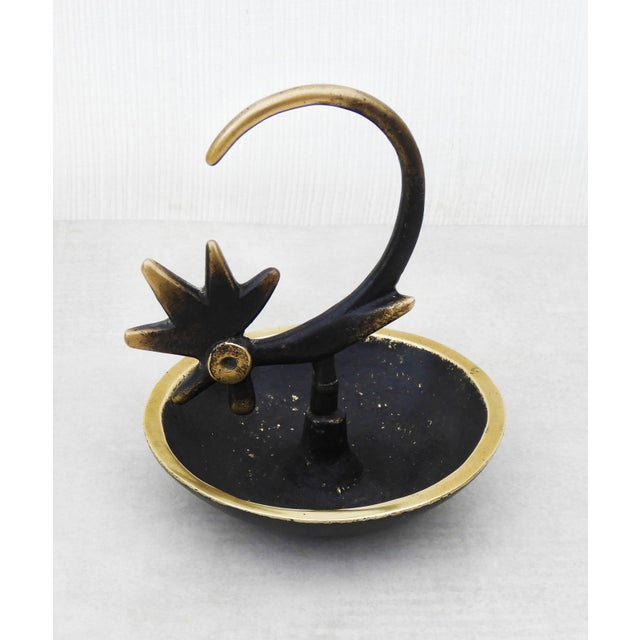 Vintage Austrian Rooster Ring Catcher by Walter Bosse, 1950s For Sale - Image 4 of 8