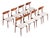 Vintage Danish Dining Chairs in Teak by Harry Østergaard for Randers Møbelfabrik, 1960, Set of 8 For Sale
