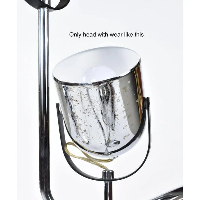 Pair Goffredo Reggiani Sonneman Style Italian Modern Spotlight Table Lamps For Sale - Image 10 of 13