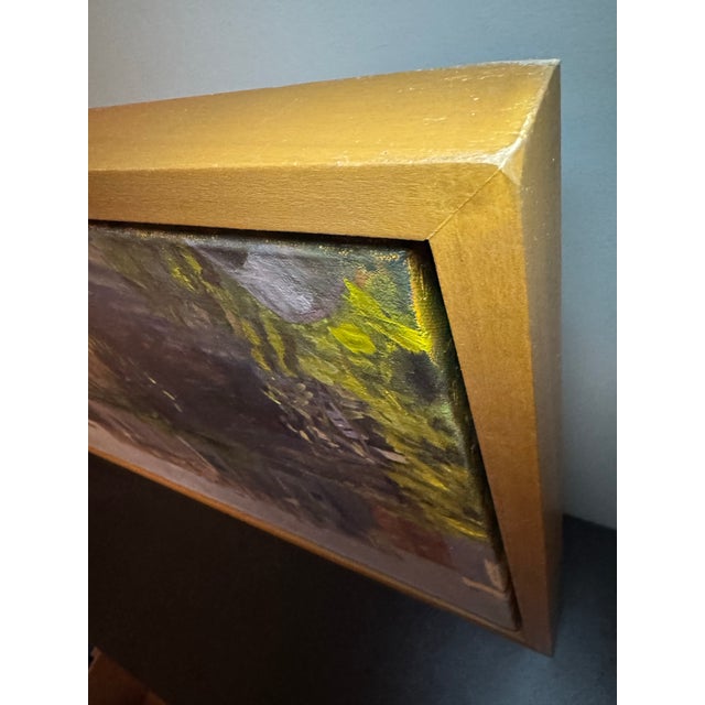 Charles Newman (Pafa Mfa) Original 2008 Oil in Handcrafted Artist Frame – Pre-Gentrification Urban Landscape For Sale - Image 9 of 9