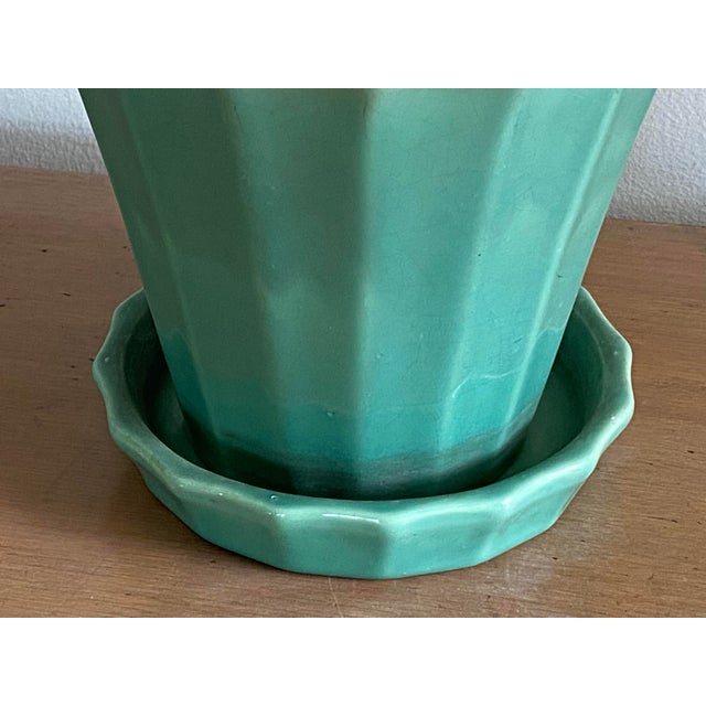 1920s Late 1920s-Early 1930s Stangl Flowerpot With Saucer Shape #1261 For Sale - Image 5 of 11