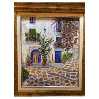 Avel, Mykonos, 2023, Oil on Canvas, Framed For Sale