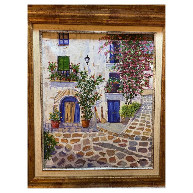 Avel, Mykonos, 2023, Oil on Canvas, Framed For Sale