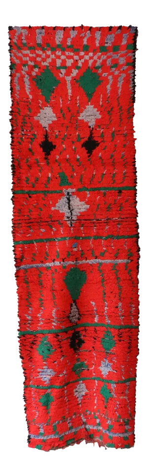 Moroccan Vintage Runner Rug 3x10 Ft