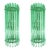 Contemporary Triedro Murano Glass Wall Sconces. Set of 4 .in green- wather color. Very scenographic, elegant , very...