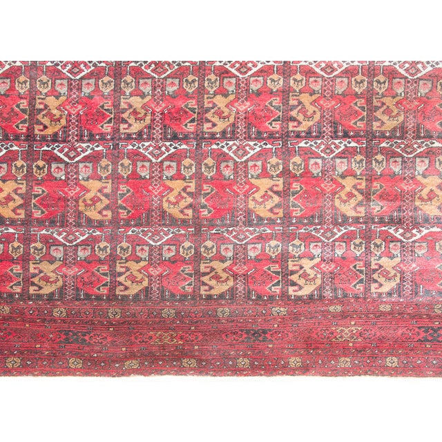 Vintage Afghani Bashir Rug For Sale - Image 10 of 16