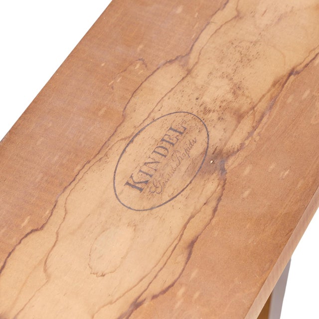 Late 20th Century Kindel Furniture French Regency Louis XVI Cherry Wood Expanding Dining Table With 3 Leaves For Sale - Image 17 of 17