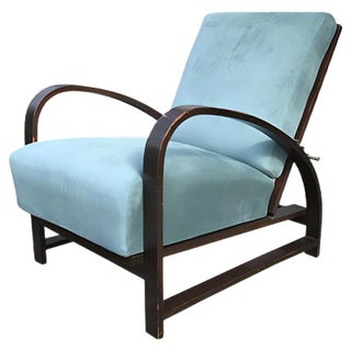 Set of Adjustable Lounge Chairs Attributed to Jindřich Halabala, 1930s For Sale