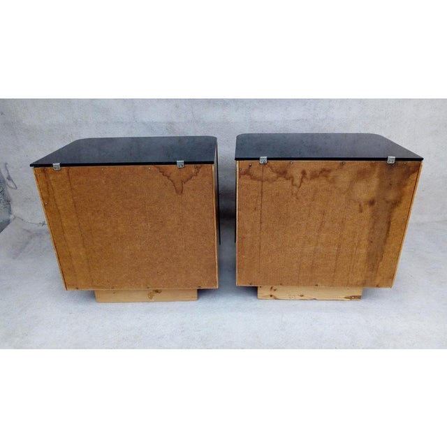 Wood Bedside Tables by Jindřich Halabala for Up Races, 1960s, Set of 2 For Sale - Image 7 of 12