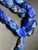 Mid 20th Century Sterling Silver Disc Beads and Pyrite Included Lapis Lazuli Necklace. For Sale - Image 4 of 6