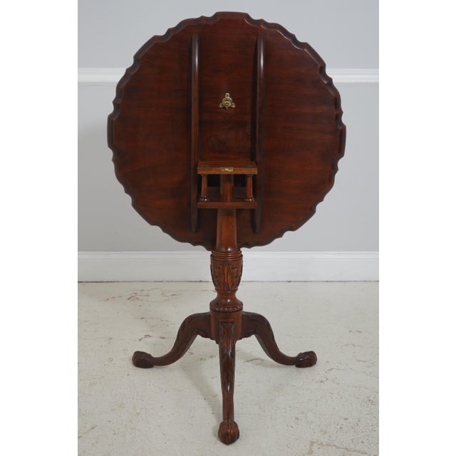Henkel Harris Mahogany Tilt-Top Piecrust Table For Sale - Image 15 of 15