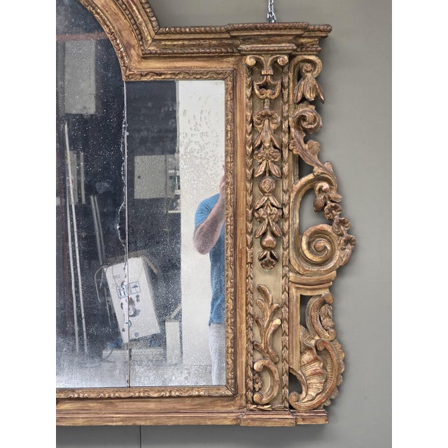 Early 18th Century Carved and Gilded Wooden Mantelpiece, Northern Italy For Sale - Image 16 of 18