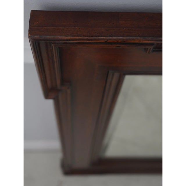 Thomasville Thomasville Inlaid Mahogany Beveled Glass Dresser Mirror For Sale - Image 4 of 9