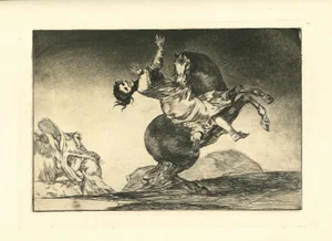 Francisco Goya, El Caballo Raptor, 1875, Etching
