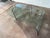 Glass Mid Century Post Modern Italian Waterfall Glass Coffee Table For Sale - Image 7 of 12