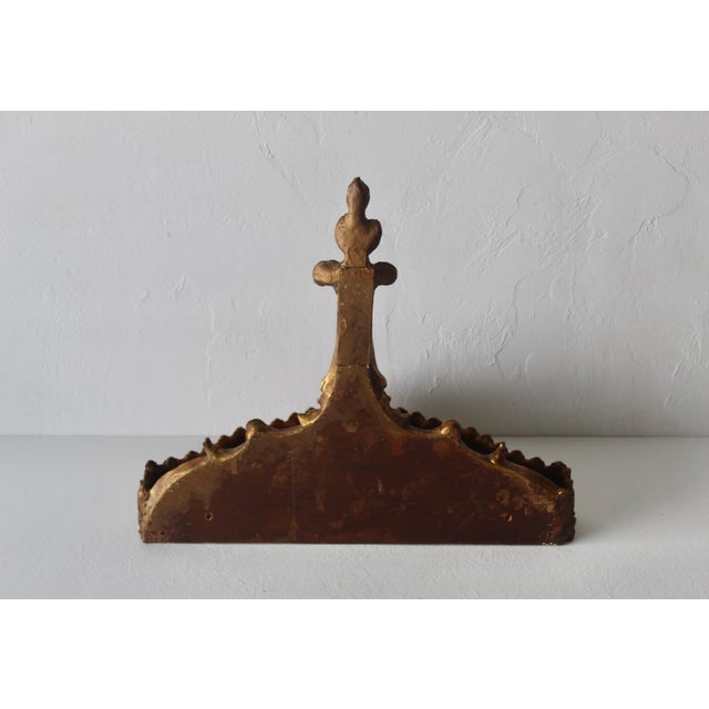 Italian Style Giltwood Hanging Wall Bracket Shelf Sconce Mid-Century Vintage For Sale - Image 15 of 17