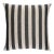 Schumacher Hanson I/O Stripe 22" Pillow In Black For Sale
