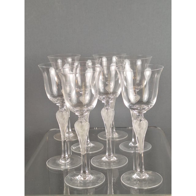 Pavlova Wine Glasses by Igor Carl Fabergé, 1980s, Set of 8 For Sale - Image 4 of 7