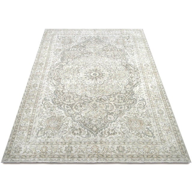 1960s 1960s Turkish Oushak Rug For Sale - Image 5 of 6