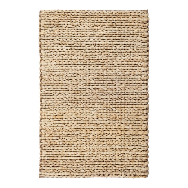 Dash & Albert by Annie Selke Jute Woven Natural Rug, 7' 6" x 9' 6" For Sale