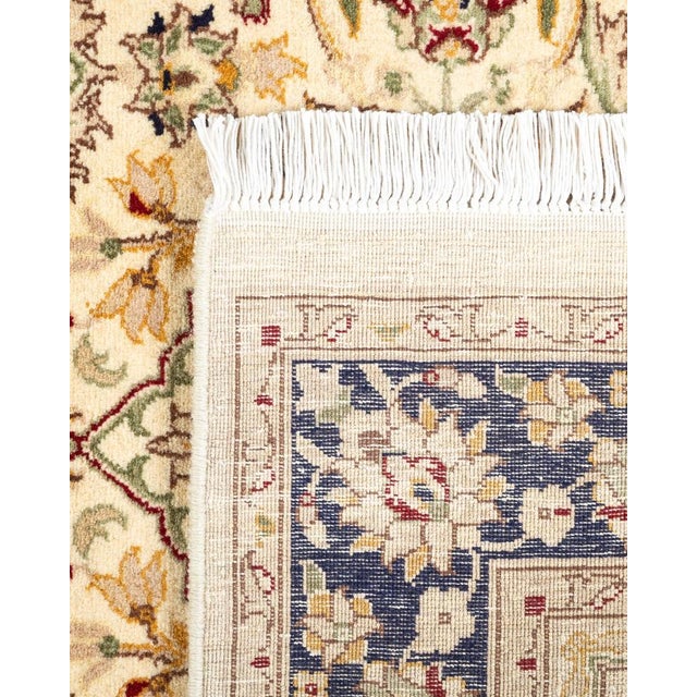 2000 - 2009 Mogul, One-of-a-Kind Hand-Knotted Area Rug in Ivory, 3' 1" x 5' 4" For Sale - Image 5 of 8