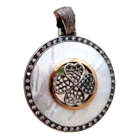 Pendant in Silver For Sale