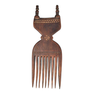 Early 20th Century Nyamwezi Mwana Hiti Figural Comb Tanzania