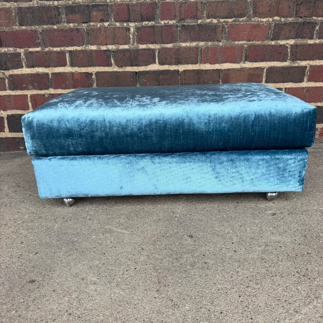 Custom Adrian Pearsall Shelter Sofa Loveseat and Ottoman 1 of 2 For Sale - Image 11 of 12