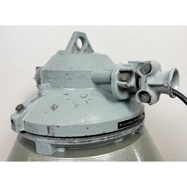 Industrial Explosion Proof Lamp with Aluminium Shade from Elektrosvit, 1970s For Sale - Image 10 of 13