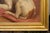 American 1890s Framed Oil on Board Painting Depicting a Dog Lying on a Red Drape For Sale - Image 11 of 12