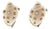 A Late 20th-Century 14 Karat Mazza Shell and Pearl Earrings, Pair For Sale