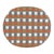 Wood Ballito 24.5 in. Seat Height Oval Rattan Counter Stool with Footrest, French Orange, Brown, Gray & White For Sale - Image 7 of 8