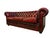 Genuine three seat sofa with deep button tufting. Traditional Chesterfield with rolled arms and studded detailing Thick,...