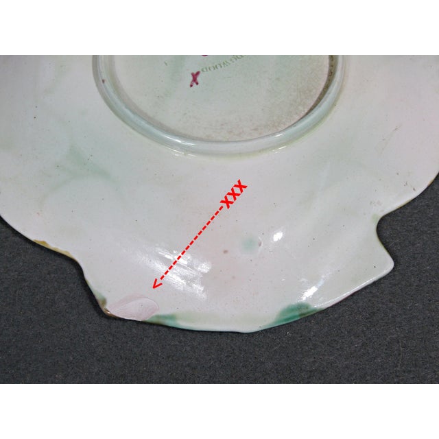 Brown Antique C1870 Zha Wedgwood Majolica Scallop Shell Plate For Sale - Image 8 of 10