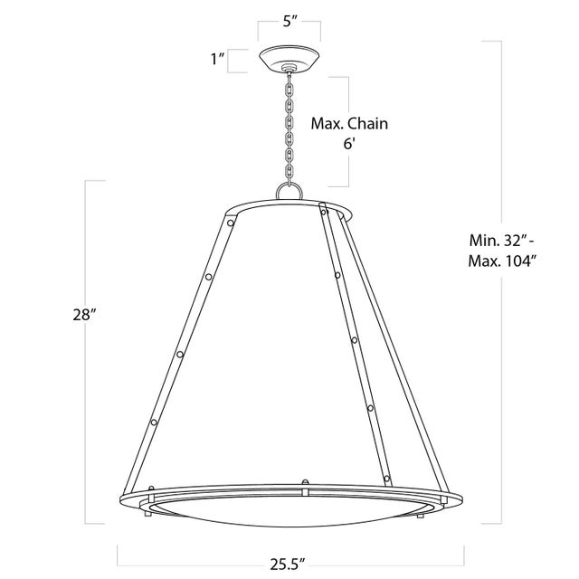 Metal Regina Andrew French Maid Chandelier Large in Black For Sale - Image 7 of 8