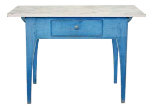 19th Century Traditional Rustic Painted Swedish Side Table, 1890s