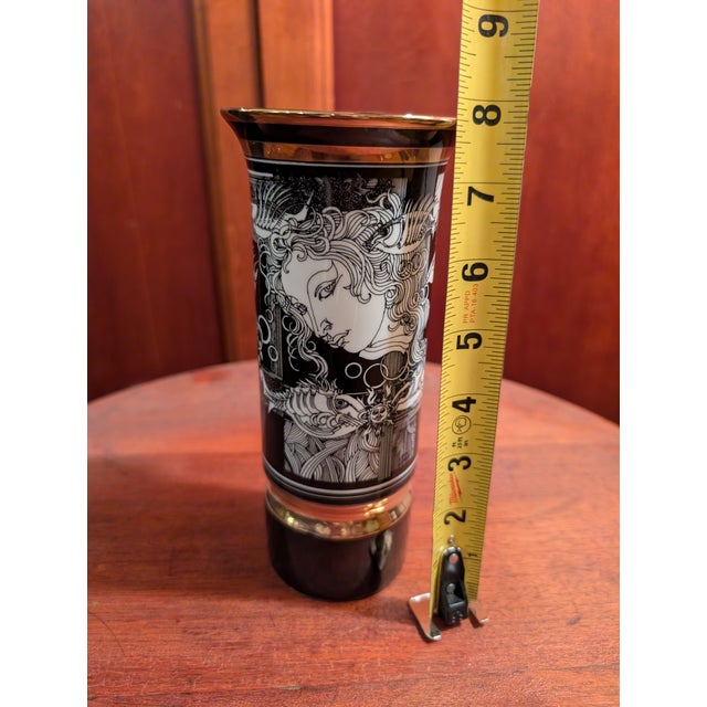 Hungarian Endre Szasz for Hollohaza Porcelain Vase For Sale In Cleveland - Image 6 of 11