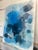Large Atmospheric Blue Lyrical Abstraction Painting by Stacey Warnix With Deep Indigo Accents For Sale - Image 11 of 11