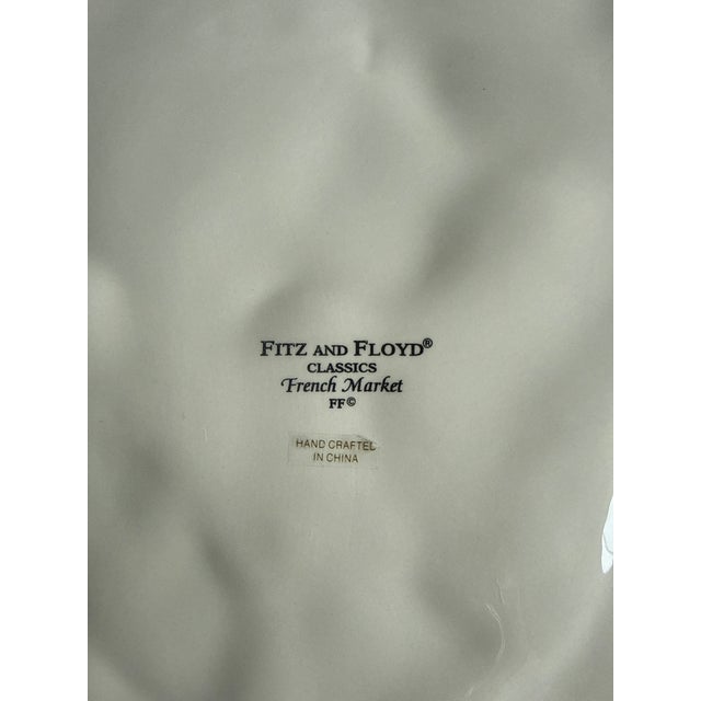 2000 - 2009 FItz and Floyd French Market Style Ceramic Platter For Sale - Image 5 of 11