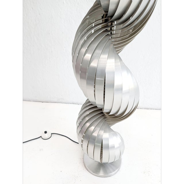 Spiral Floor Lamp by Henri Mathieu, 1970s For Sale - Image 4 of 6