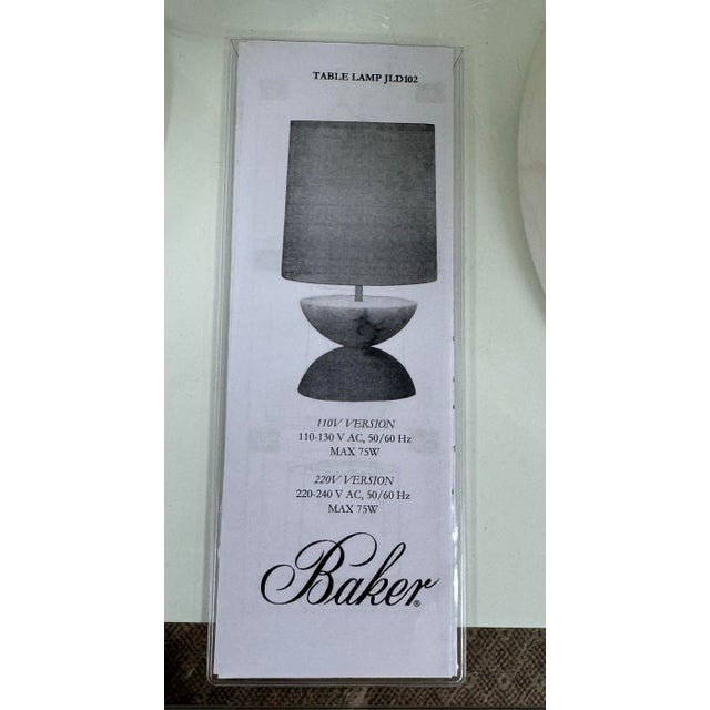 Jean Louis Deniot Obsidian Table Lamps by Baker Furniture - Set of 2 For Sale - Image 9 of 9