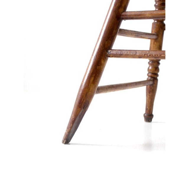 Late 19th Century Antique Windsor Arm Chair For Sale - Image 5 of 12