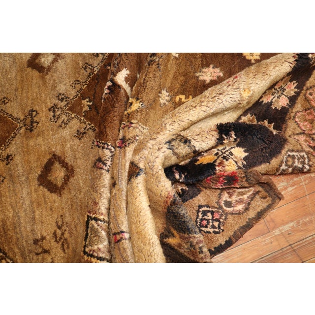 Brown Tribal Turkish Kars Rug rug no.j2676 For Sale - Image 9 of 11