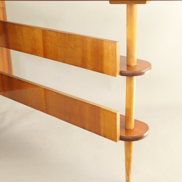 Freestanding Triangular Desk with Drawers and Shelves, 1960s For Sale - Image 11 of 15